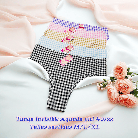 Tanga invisible segunda pie tallas y colores surtidas la docena 