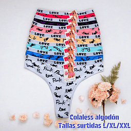 Colaless algodón tallas y colores surtidas la docena 