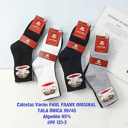Calcetas Varón PAUL FRANK ORIGINAL algodón 95% # Pf121-2 talla única 39/45 la docena 