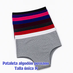 Pantaleta algodón 💯 peruano talla única M y colores surtidas la docena 