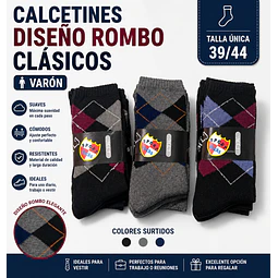 Calcetas oferta varón con toallas térmicas talla única la docena 