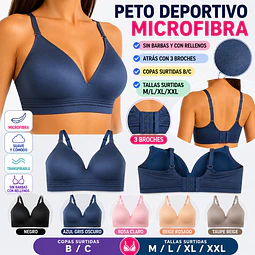 Peto deportivo microfibra sin barbas y con rellenos tallas especiales y colores surtidas la docena 