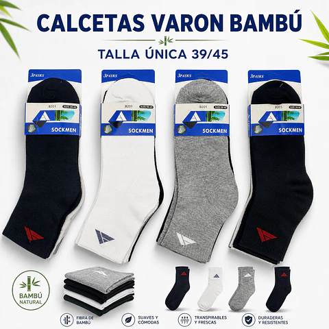 Calcetas dama delgadas varón talla única 39/45 la docena