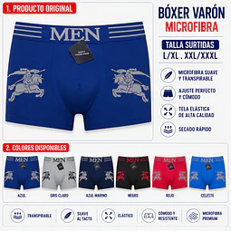 Boxer varón microfibra tallas y colores surtidas la docena 
