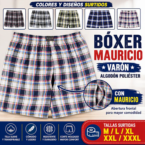 Boxer generó algodón poliéster tallas y colores surtidas la docena 
