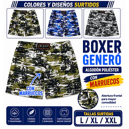 Boxer generó algodón poliéster tallas y colores surtidas la docena 