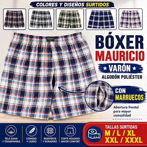 Boxer generó algodón poliéster tallas y colores surtidas la docena 