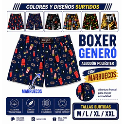 Boxer generó algodón poliéster tallas y colores surtidas la docena 