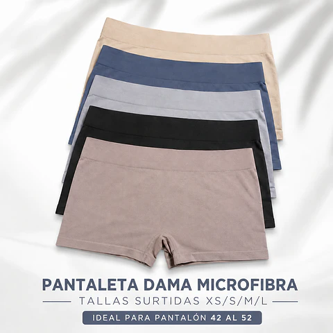 Pantaleta microfibra tallas y colores surtidas la docena 