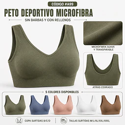 Peto deportivo microfibra tallas surtidas M/L/XL/XXL/XXXL Y colores surtidas la docena 