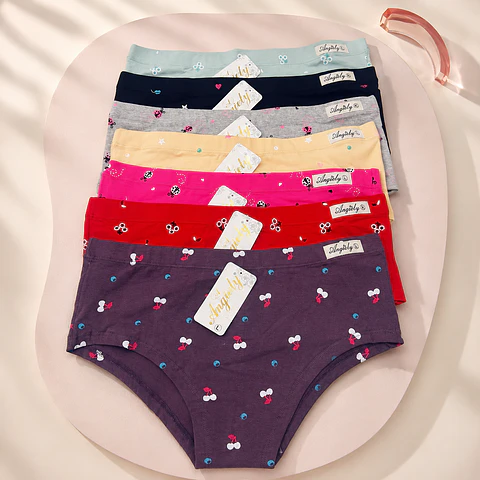 Pantaleta señora algodón💯 peruano tallas y colores surtidas la docena 