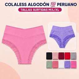 Colaless algodón💯 peruano tallas y colores surtidas la docena 
