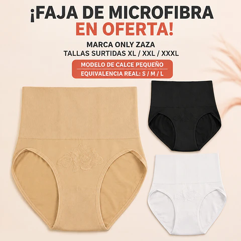 Calzón faja marca Only-zaza los modelos oferta tallas y colores surtidas la docena 