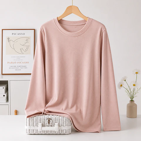 CAMISETA SEYS DAMA BAMBÚ SIN POLAR 3602 DISEÑOS ACANALADO FINO TALLAS Y COLORES SURTIDAS LA DOCENA