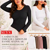 CAMISETA SEYS DAMA BAMBÚ SIN POLAR 3601 DISEÑOS ACANALADO FINO TALLAS Y COLORES SURTIDAS LA DOCENA