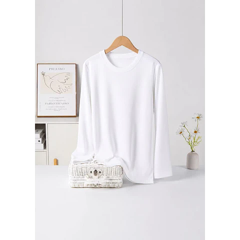 CAMISETA SEYS DAMA BAMBÚ SIN POLAR 3601 DISEÑOS ACANALADO FINO TALLAS Y COLORES SURTIDAS LA DOCENA