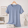 CAMISETA SEYS DAMA BAMBÚ SIN POLAR MANGAS CORTAS 3064 DISEÑOS ACANALADO FINO TALLAS SURTIDAS S/M/L/XL COLORES SURTIDOS POR DOCENA