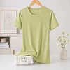 CAMISETA SEYS DAMA BAMBÚ SIN POLAR MANGAS CORTAS 3064 DISEÑOS ACANALADO FINO TALLAS SURTIDAS S/M/L/XL COLORES SURTIDOS POR DOCENA