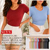 CAMISETA SEYS DAMA BAMBÚ SIN POLAR MANGAS CORTAS 3064 DISEÑOS ACANALADO FINO TALLAS SURTIDAS S/M/L/XL COLORES SURTIDOS POR DOCENA