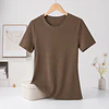 CAMISETA SEYS DAMA BAMBÚ SIN POLAR MANGAS CORTAS 3065 DISEÑOS ACANALADO FINO TALLAS ESPECIALES XXL/XXXL COLORES SURTIDOS POR DOCENA
