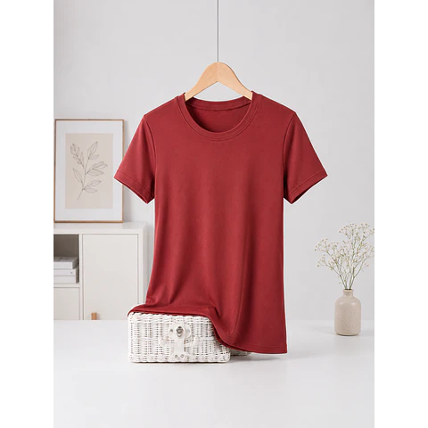 CAMISETA SEYS DAMA BAMBÚ SIN POLAR MANGAS CORTAS 3065 DISEÑOS ACANALADO FINO TALLAS ESPECIALES XXL/XXXL COLORES SURTIDOS POR DOCENA