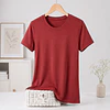 CAMISETA SEYS DAMA BAMBÚ SIN POLAR MANGAS CORTAS 3065 DISEÑOS ACANALADO FINO TALLAS ESPECIALES XXL/XXXL COLORES SURTIDOS POR DOCENA