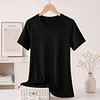 CAMISETA SEYS DAMA BAMBÚ SIN POLAR MANGAS CORTAS 3065 DISEÑOS ACANALADO FINO TALLAS ESPECIALES XXL/XXXL COLORES SURTIDOS POR DOCENA