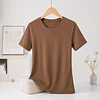 CAMISETA SEYS DAMA BAMBÚ SIN POLAR MANGAS CORTAS 3066 DISEÑOS ACANALADO FINO TALLAS ESPECIALES XXL/XXXL COLORES SURTIDOS POR DOCENA