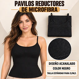 Pavilos reductores microfibra color Negro y Talla estándar la docena 