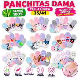 Panchitas bambú dama talla única 35/41 la docena 