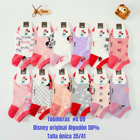 Tobilleras Dama #A 09 Disney Original talla única 35/41 la docena 