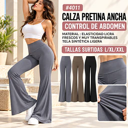 Calzas pretina ancha control de abdomen tiro alto modelo varano y primavera #4011 colores y tallas surtidas la docena 