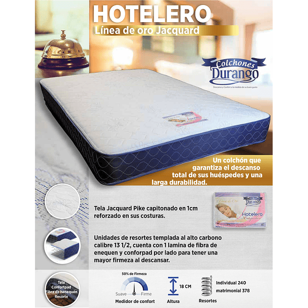 Hotelero línea de oro jacquard