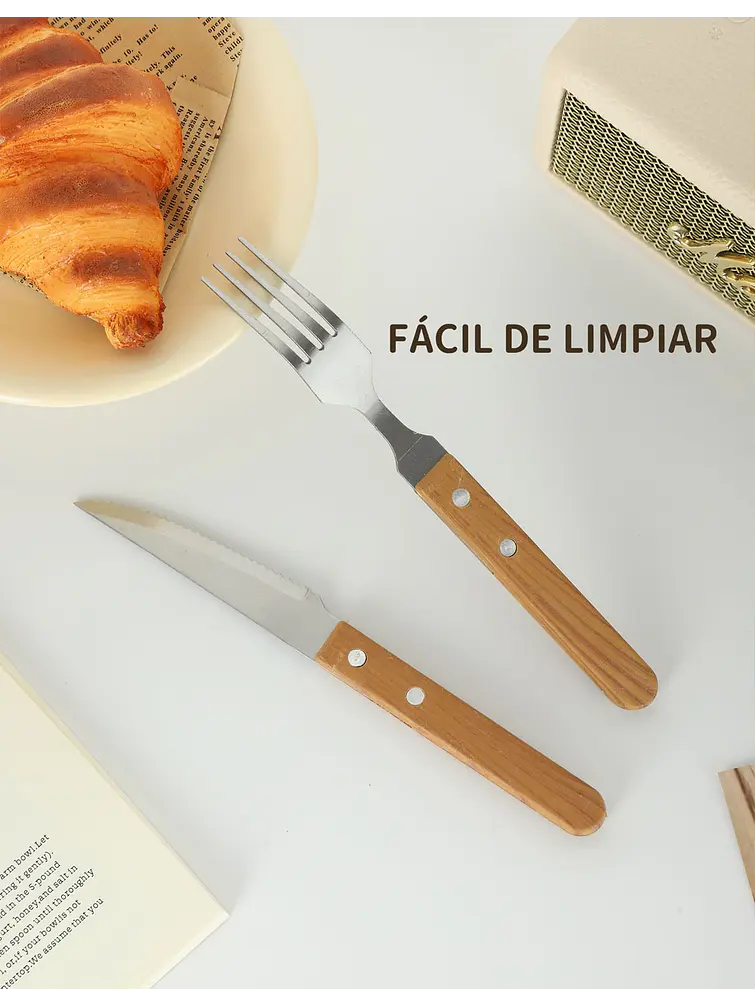 SET DE CUBIERTOS C/U 4