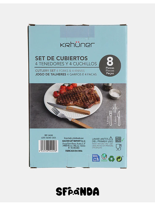 SET DE CUBIERTOS C/U 5
