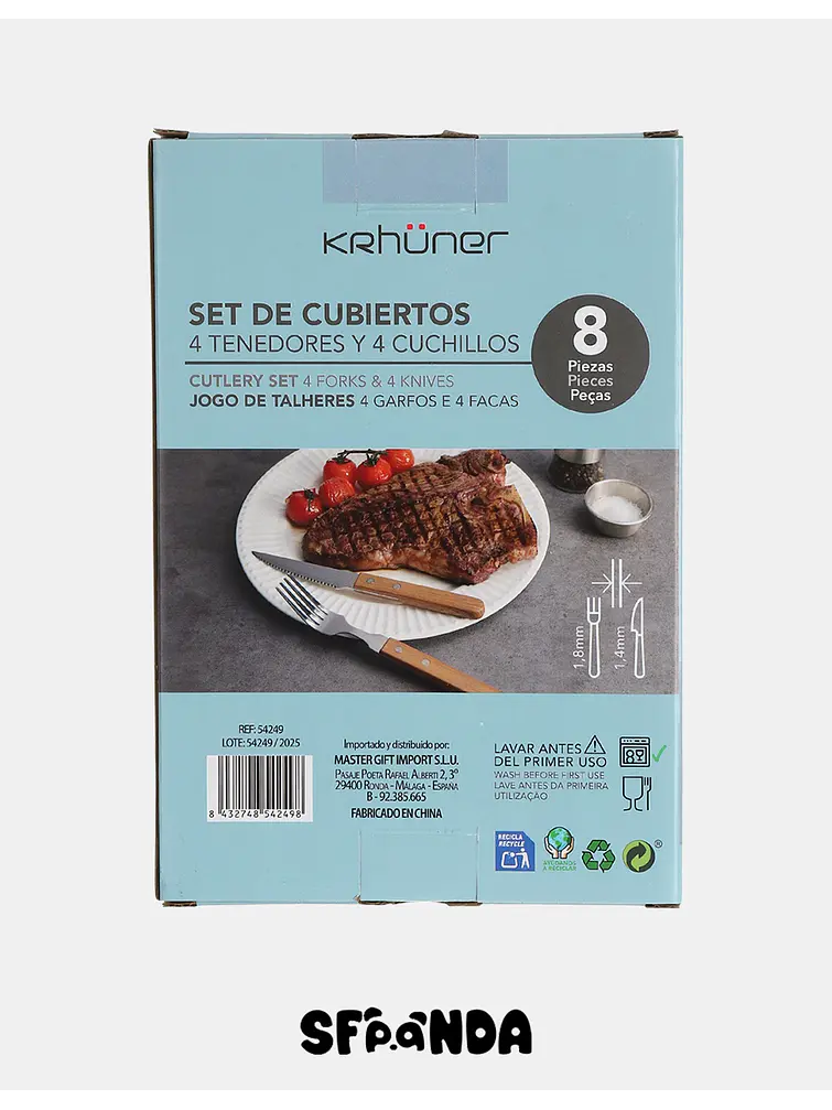 SET DE CUBIERTOS C/U 5