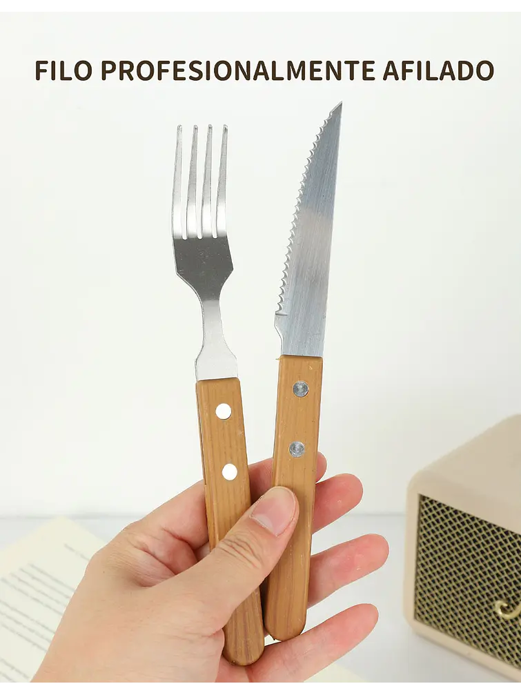 SET DE CUBIERTOS C/U 6
