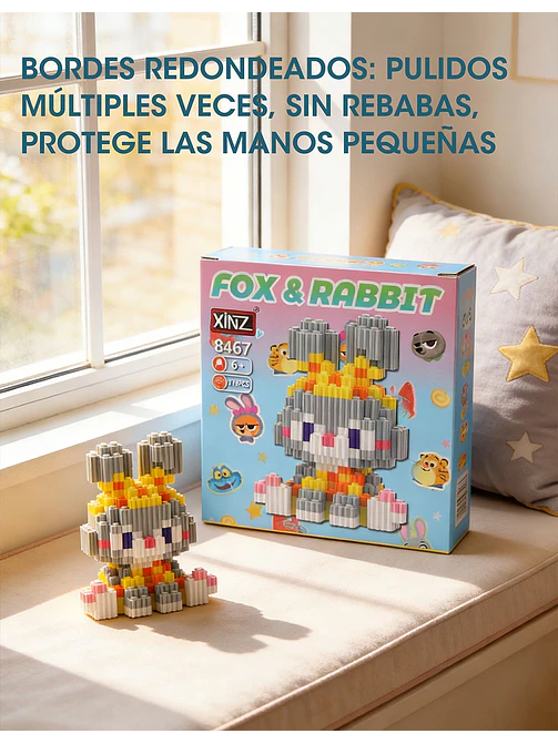 JUGUETE DE LADRILLOS ANIMAL C/U  8
