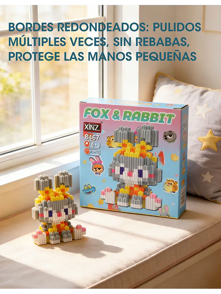JUGUETE DE LADRILLOS ANIMAL C/U  8