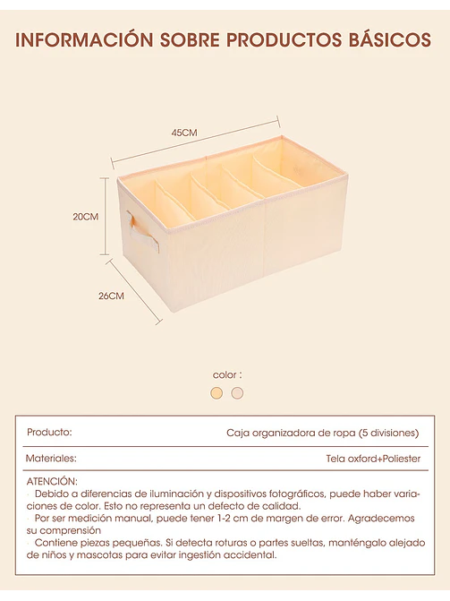 ORGANIZADOR C/U 5
