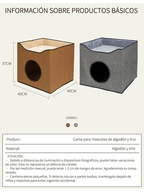 CAMA PARA MASCOTAS C/U 10
