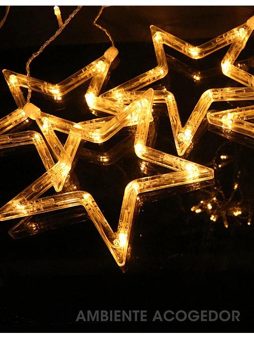 GUIRNALDA LED ESTRELLAS 3M C/U 9