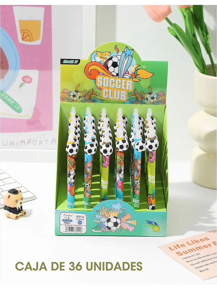 BOLIGRAFO BORRABLE C/U 6