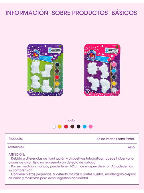 IMANES PARA PINTAR C/U 7