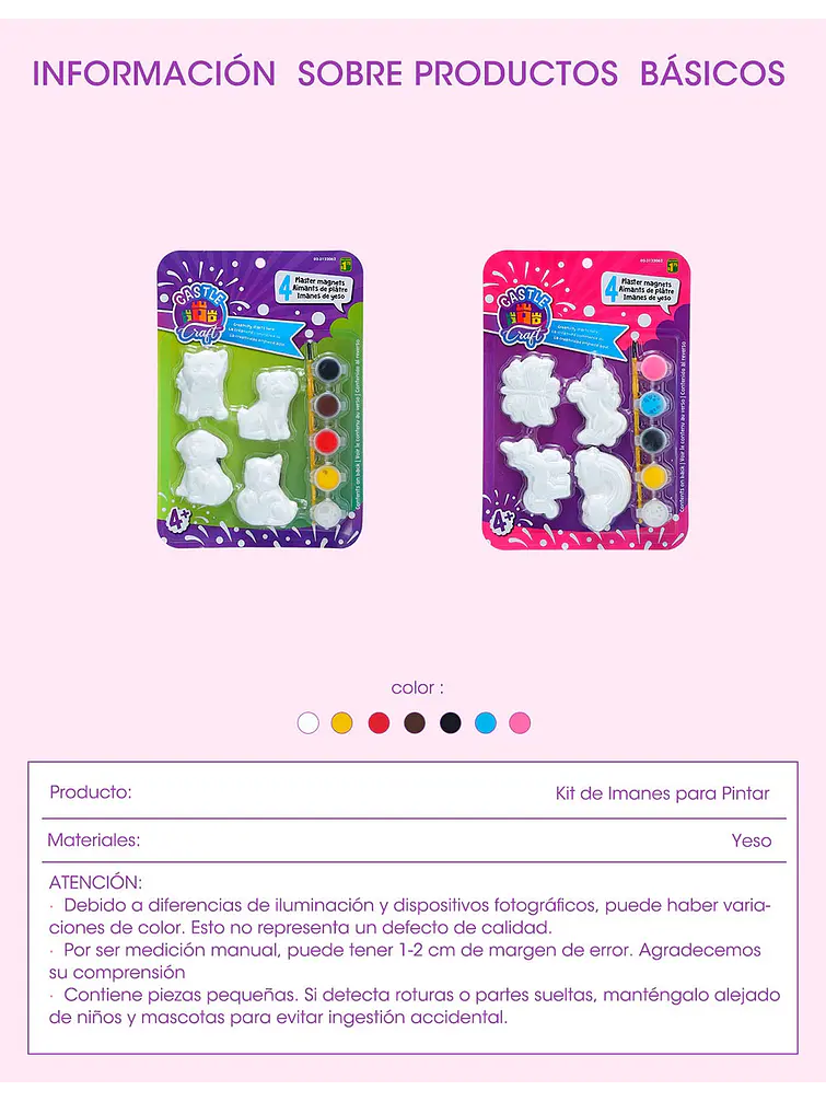 IMANES PARA PINTAR C/U 7