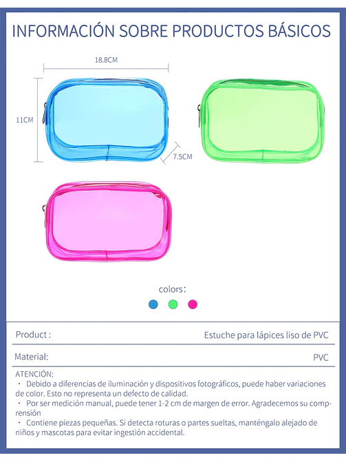 CARTUCHERA C/U 12
