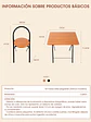 SET DE SILLA + MESA C/U - Miniatura 7