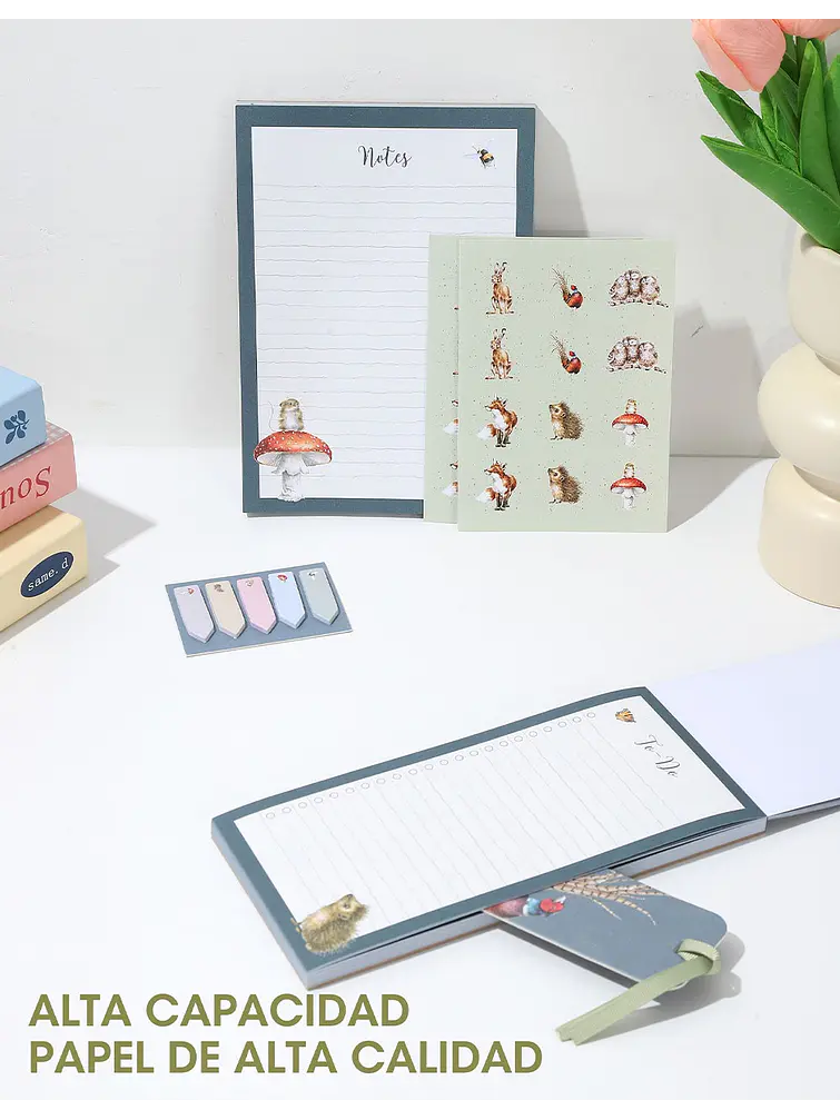 SET DE PAPELERÍA C/U 5