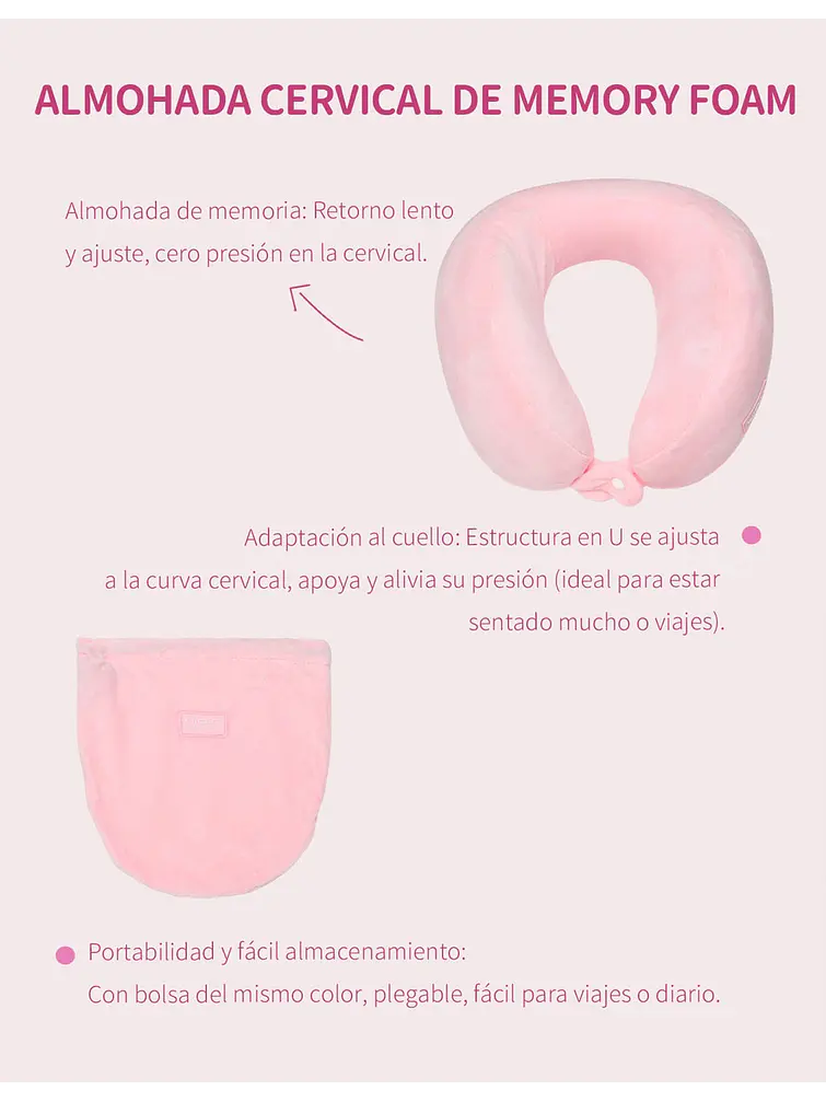 ALMOHADA DE VIAJE C/U 6