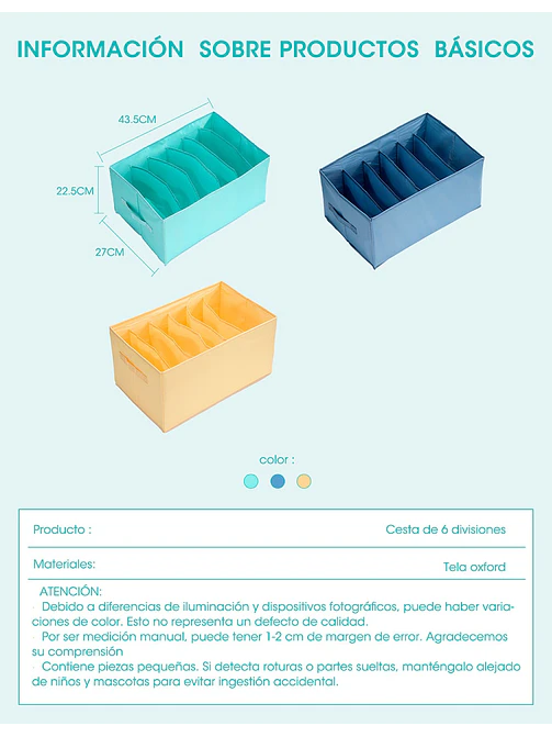 ORGANIZADOR C/U 6